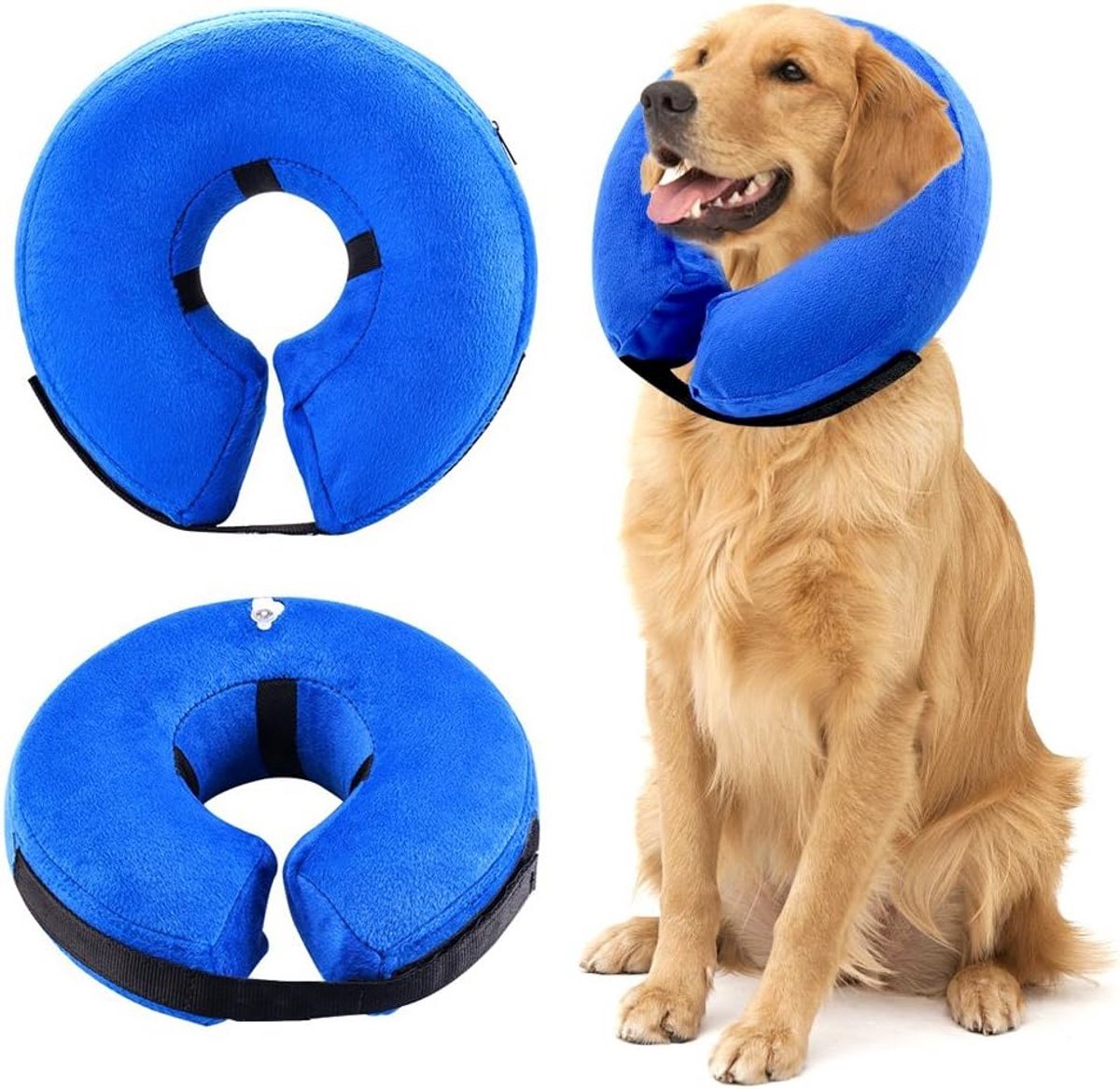 Opblaasbare Herstelkraag voor Hond en Kat - Comfortabele Beschermende E-Kraag