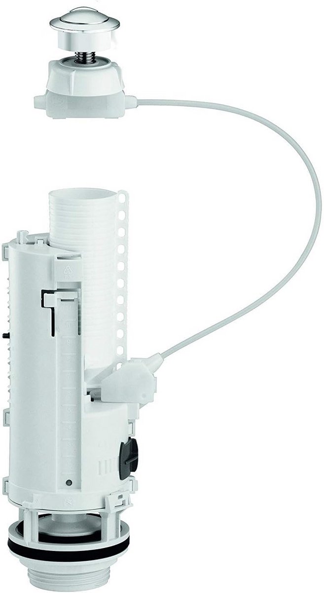 Universeel Spoelmechanisme voor Toilet of Stortbak - Dubbele Spoelknop met Kabelbediening