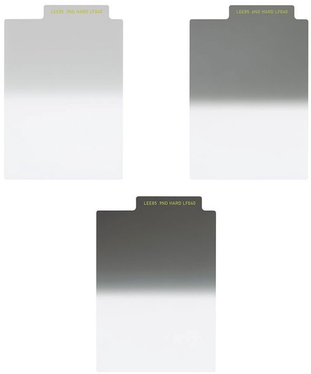 LEE FILTERS Set mit 3 Verlaufsfiltern LEE85 ND Hard 0.3, 0.6, 0.9ND - L85NDGHS