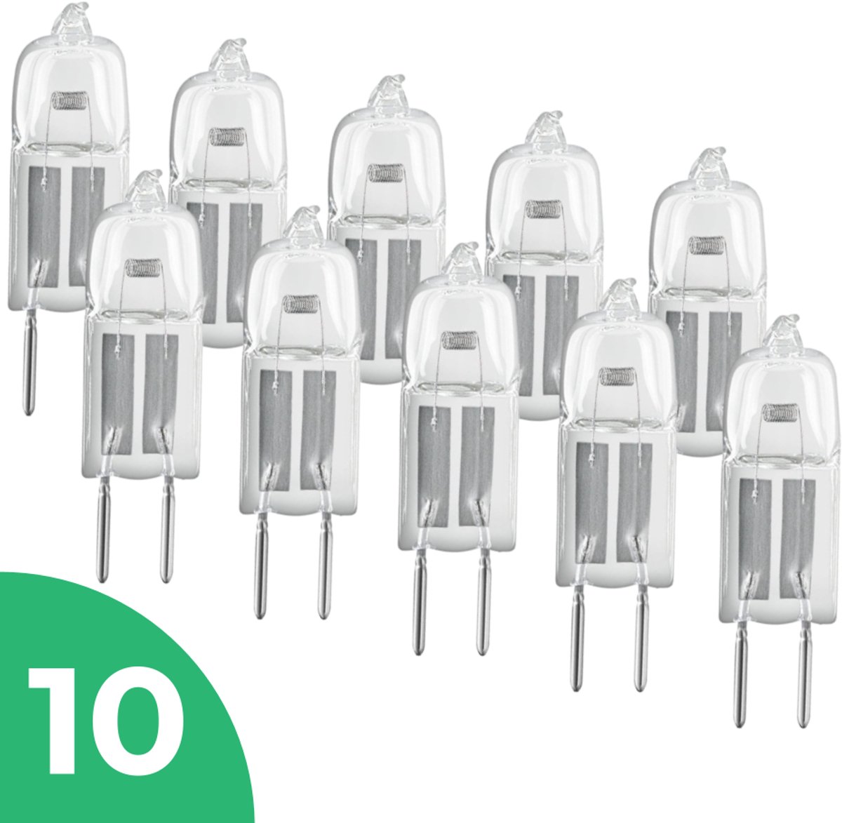 Trixline Mini Halogeenlamp G4 - 35W - Warm Wit Licht (2700K) - 540 lm - 3 jaar - Dimbaar - 10 stuks