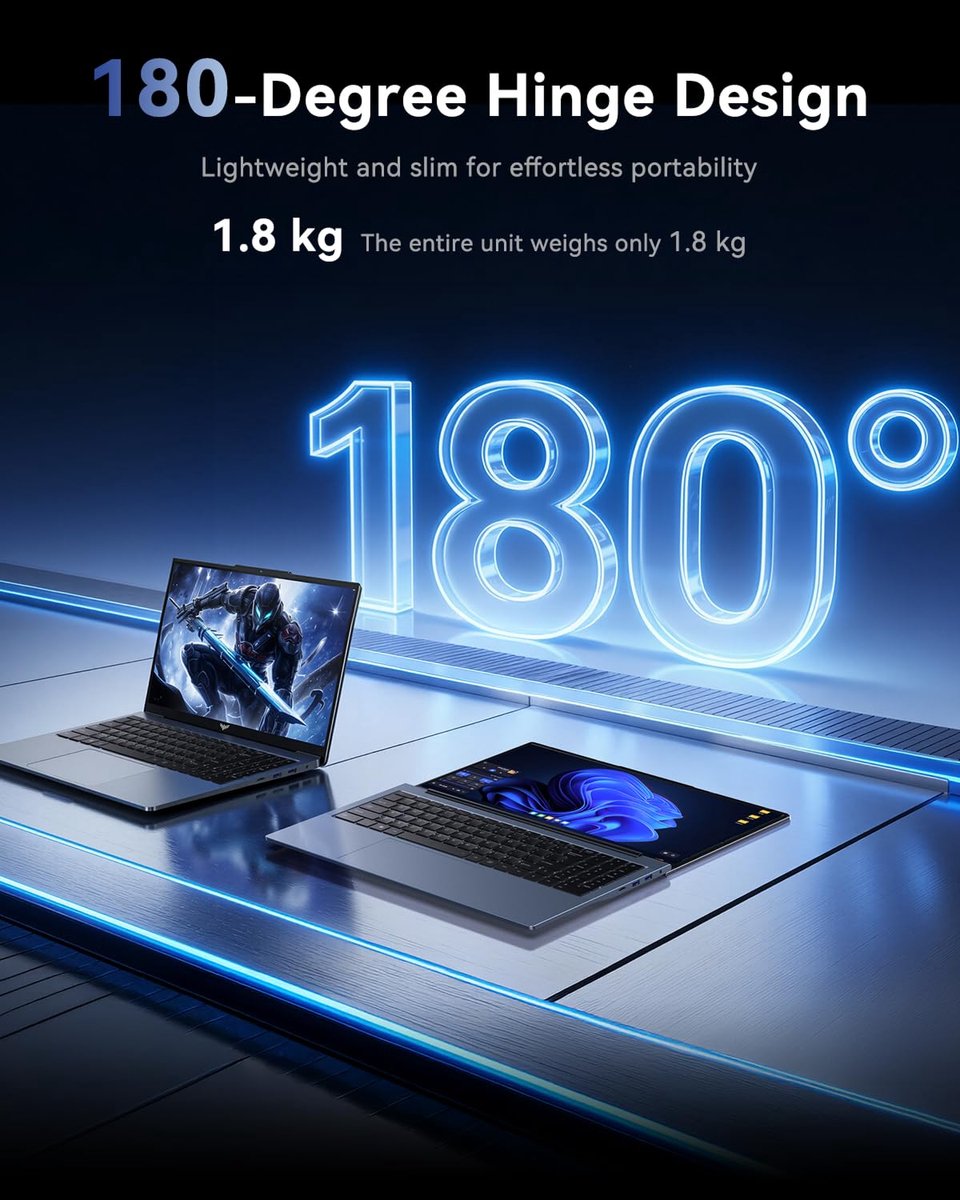 ACEMAGIC Gaming Laptop - 15,6 Zoll - Intel Core i5-12600H-Prozessor (tot 4,5 GHz) - 16 GB RAM DDR4 - 512 GB/4TB SSD - WiFi 6 - Type C - Window 11 Pro - Grijs — afbeelding 7