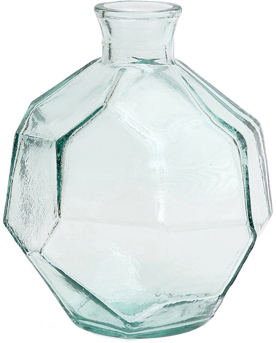 The Round Origami Vase - Blue
