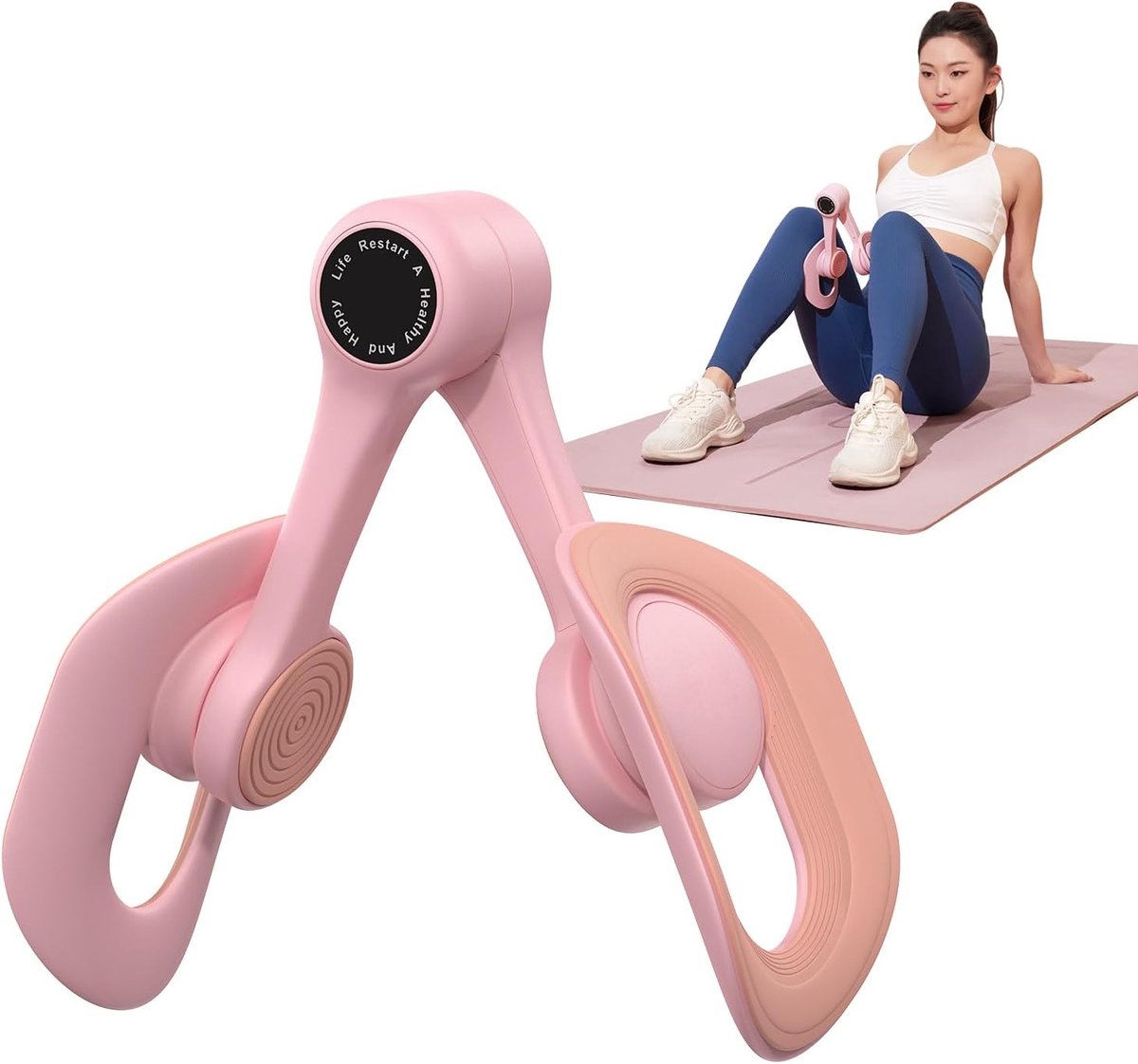 Binnendij Trainer & Bekkenbodemspier Trainer - 2-in-1 Verstelbare Thuis Fitness - Voor Vrouwen & Postnataal Herstel - Sterk en Discreet Ontwerp - Professioneel Bekkenbodemoefening