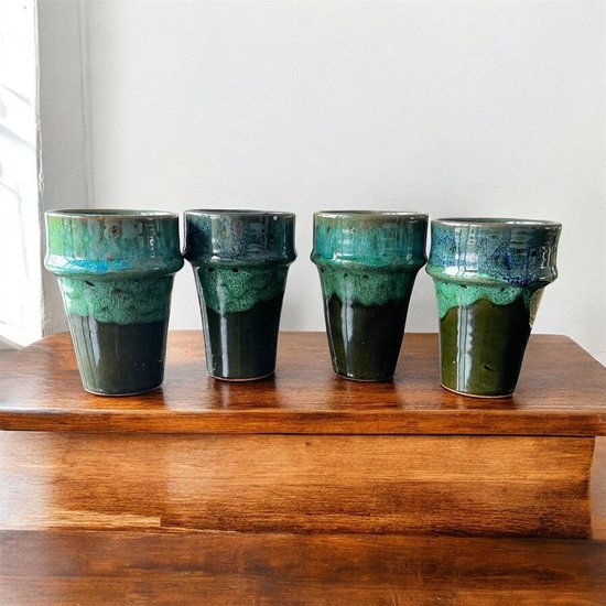 Tasse en céramique faite à la main - Artisanat marocain - Produit Uniek