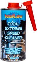 Tecflow Total Extreme Speed Cleaner - De krachtigste alles-in-1 Brandstofsysteem reiniger - Motor Reiniger - Verlaagt Emissie + Verbruik - Roetfilter - Injector Reiniger - Benzine + Diesel additief - 1000 ml