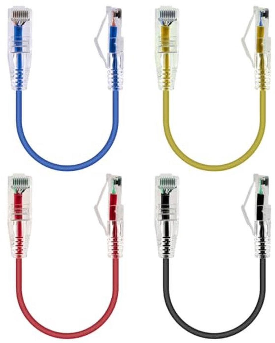 Cat6A Ethernet Patchkabel 20 cm - 10 Gbps - Shielded Networking