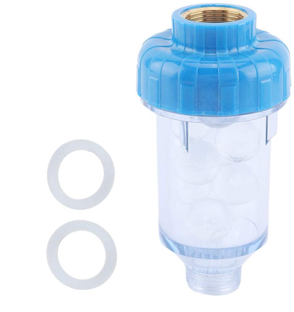 Allecto-Water Filter - Kraanfilter - Zuivert Water - Geschikt voor Huishoudelijk Gebruik - Blauw - Milieuvriendelijk - Wasmachine Geschikt - Waterzuiveringsapparaat.