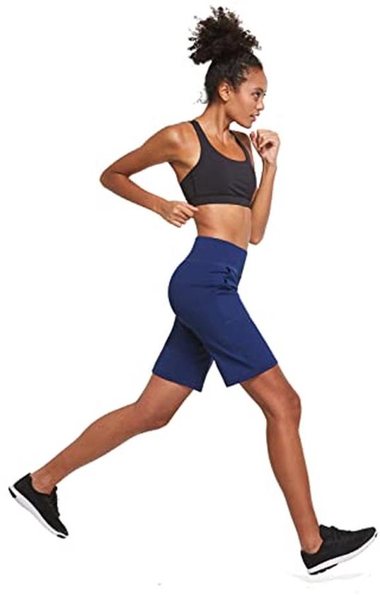 Hoge Taille Katoenen Bermuda Shorts voor Dames - Perfect voor Yoga, Sport en Vrije Tijd — afbeelding 4