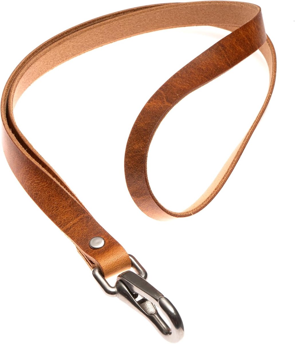 Imperatoris - Leren Sleutelhanger - Keychain met Sleutelring - Geschikt voor Autosleutel & Fiets - Duurzaam en Stijlvol - 1 Stuk - Sleutelkoord Bruin