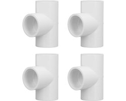 Allecto - Pvc buisverbinder - buisschroefverbinding - drieweg schroefverbinding - 20 mm - 25 mm - 32 mm - doppen - fittingen - installatie - waterleiding - waterverdeling - geschikt voor diverse maten.