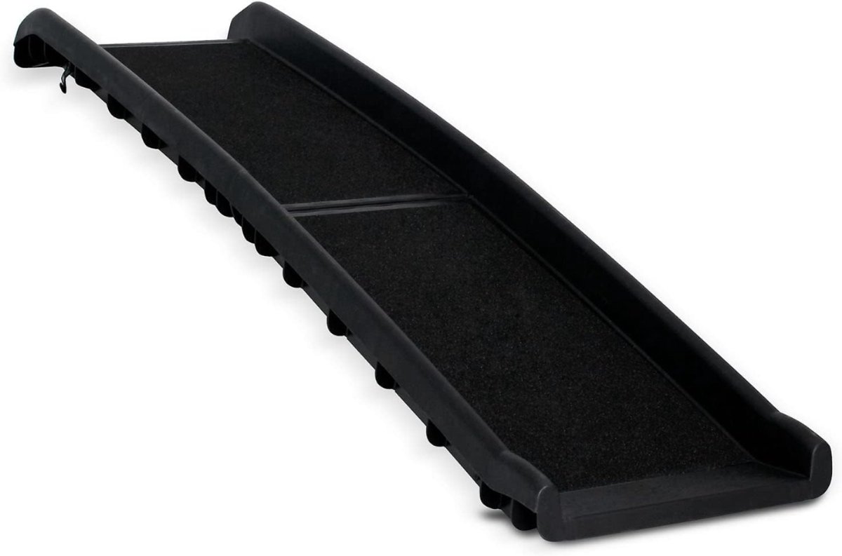 Aura® Hondenloopplank Voor Auto - Hondenloopplank Inklapbaar - Loopplank Hond - Zwart - 156cm x 40cm x 9cm