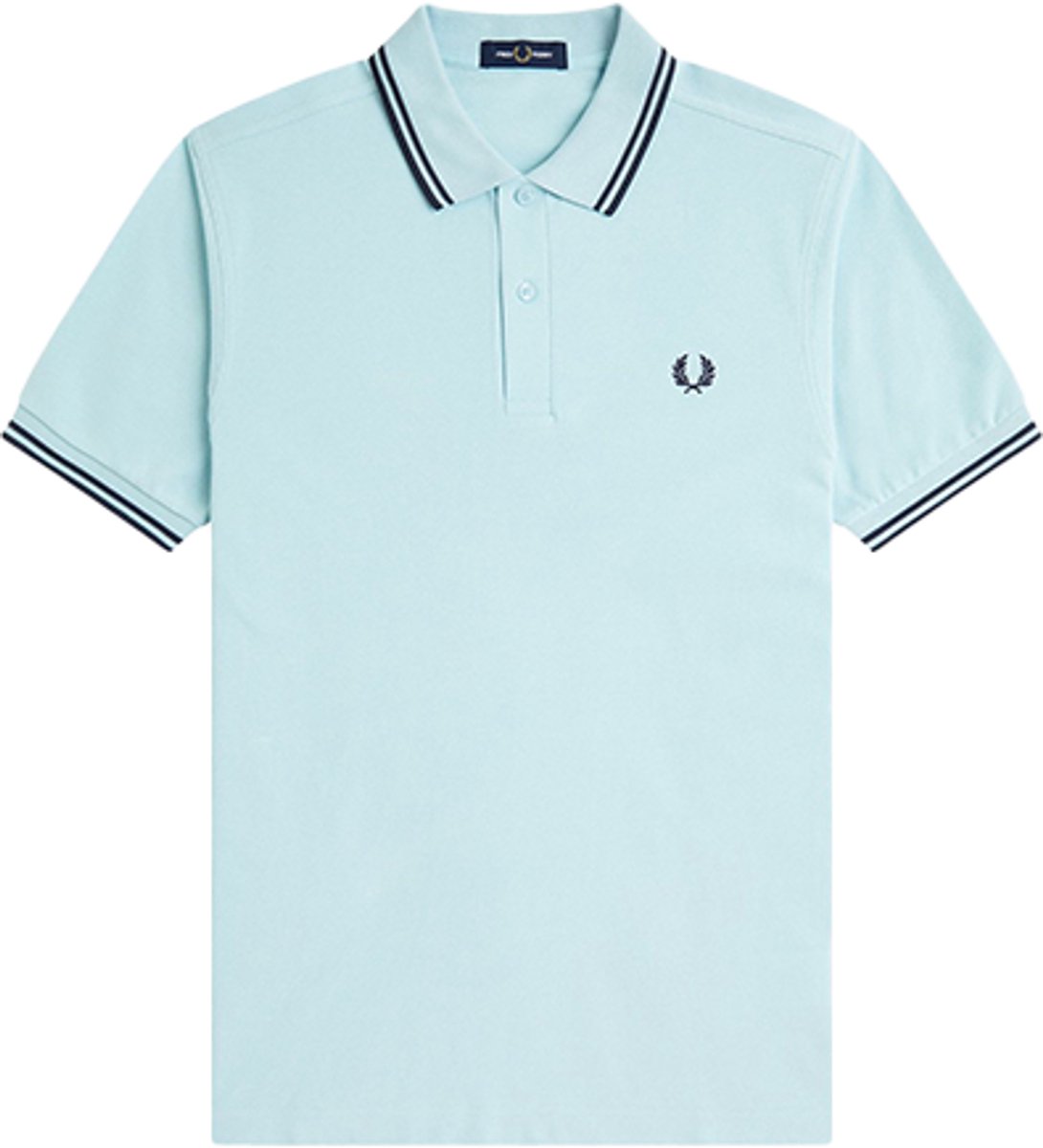 Fred Perry poloshirt korte mouw lichtblauw