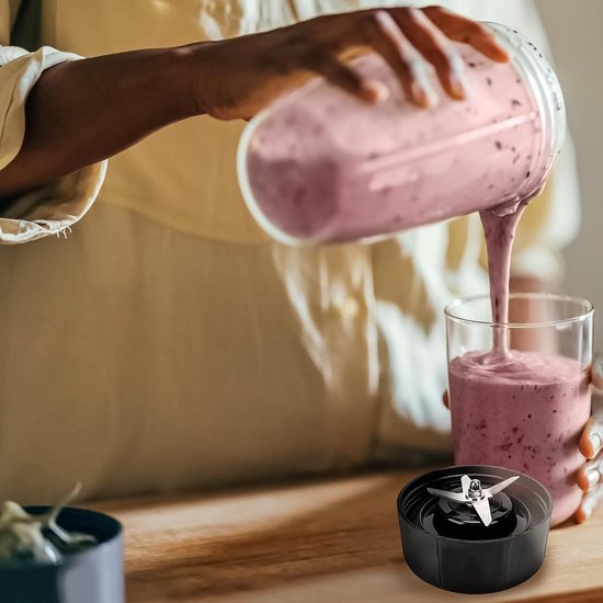 Allecto- Vervanging kruisbladige blender - Accessoires blenderonderdelen - Compatibel met - NutriBullet Model Rx 1700W N17-1001 - Zwart . — afbeelding 4