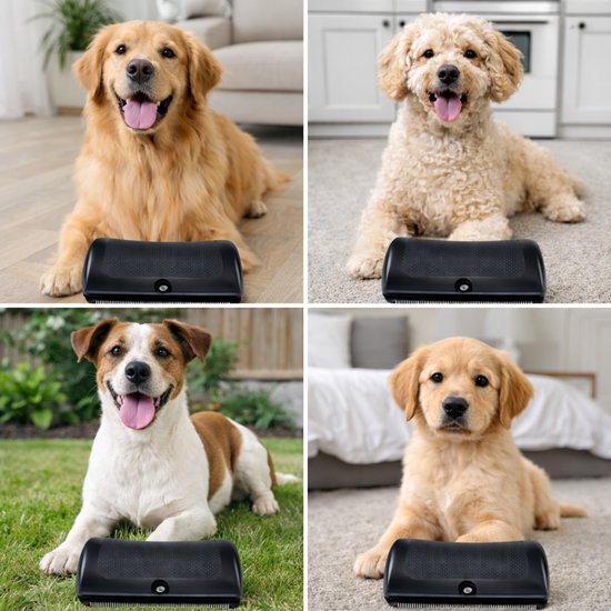 Furease - Fur Ease Borstel Hond - Elvori Hondenborstel - Pura Vacht Borstel - Hair Removal - Vacht Wonderborstel - Kattenborstel Stoom – Kattenhaar Verwijderaar – Kattenkam – Hondenborstel – Dierenborstel – Ontklitborstel – Vachtverzorging
