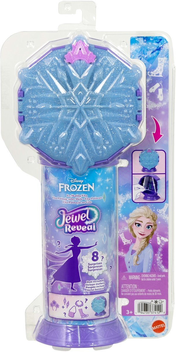 Disney Frozen Jewel reveal Schaatsende Elsa Modepop van Disney Frozen — afbeelding 3