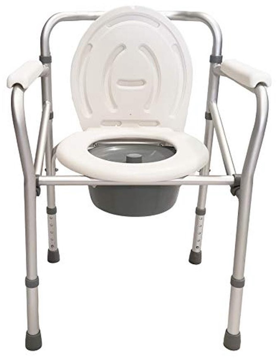 Comfortabele klapstoel voor toilet of douche - In hoogte verstelbaar van 44-55 cm
