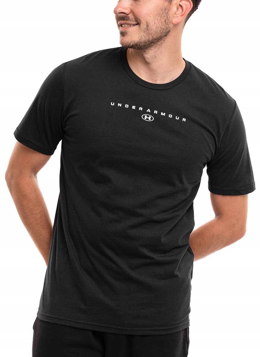 Under Armour Sportshirt Heren - Zwart - Katoen