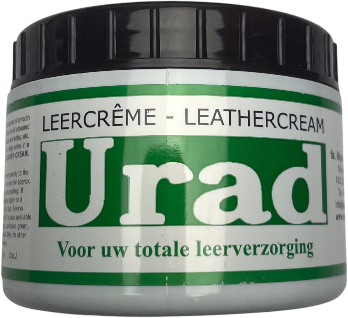 Urad leercreme zelfglanzend - Donkerbruin - 200 gram