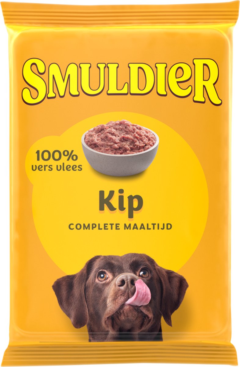 Smuldier Kip 400g | 24 st. | compleet | diepvries hondenvoer | vers vlees
