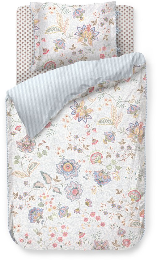 Pip Studio Mumbai Morning kussensloop - Licht blauw - 60 x 70 cm
