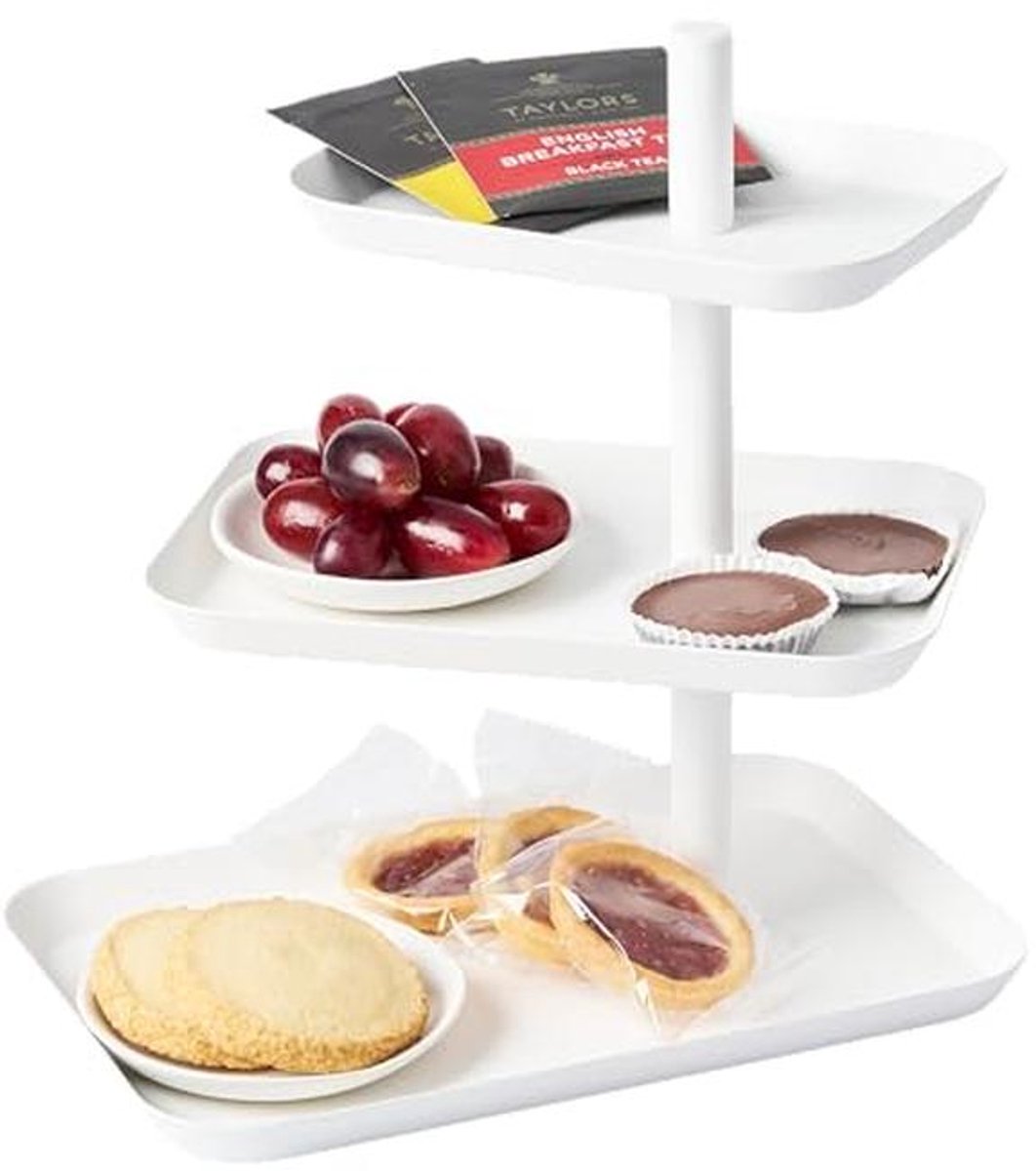 Etagère met 3 Niveaus - Stijlvolle Serveerstandaard voor Eettafel