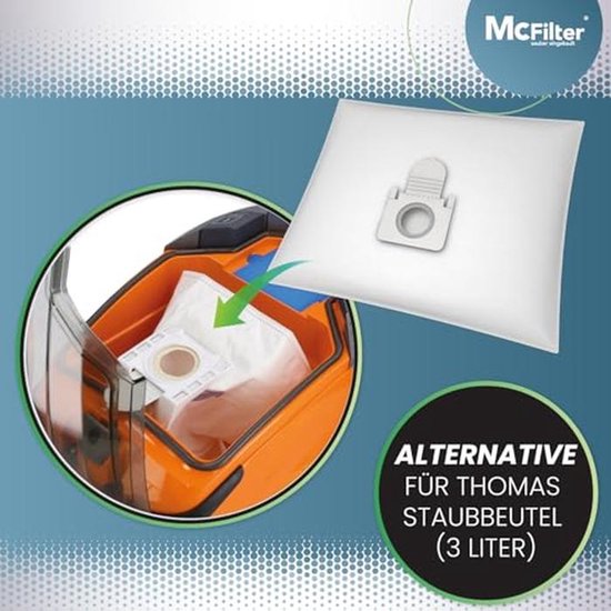 Stofzuigerzakken en Filterset voor Thomas Aqua+ en Multi Clean | 10 Stuks | Allergy & Family