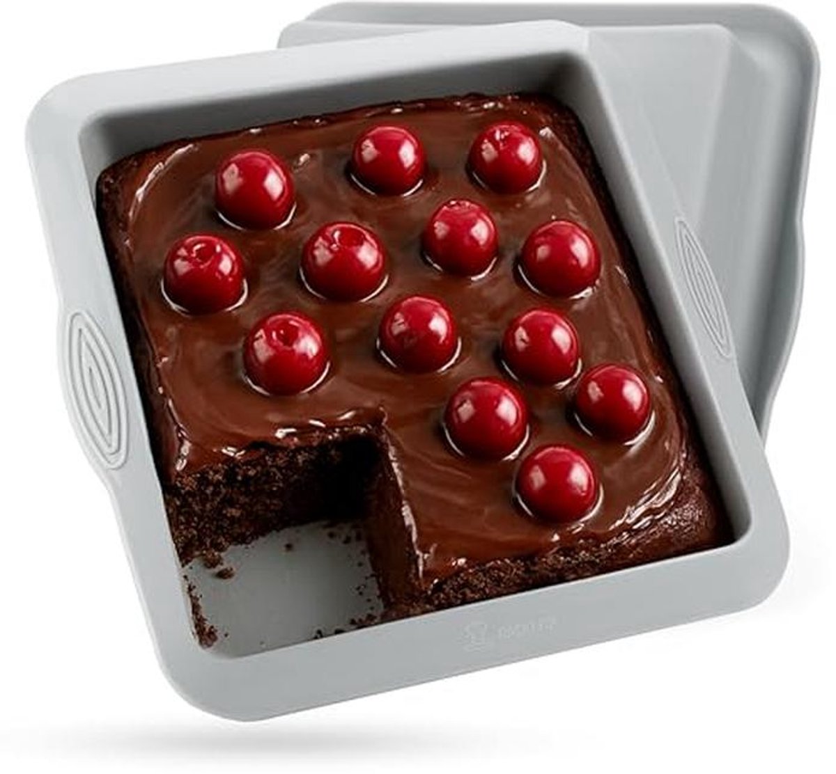 Siliconen Brownie Bakvorm 20 x 20 cm - Veelzijdige Ovenschaal voor Cake, Brownies en Hartige Gerechten - BPA-vrij en Voedselveilig