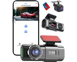 Aura® Dual Dashcam - Voor en Achter Camera – Auto Camera Met Nachtzicht – Zwart - 3cm x 6cm x 3cm
