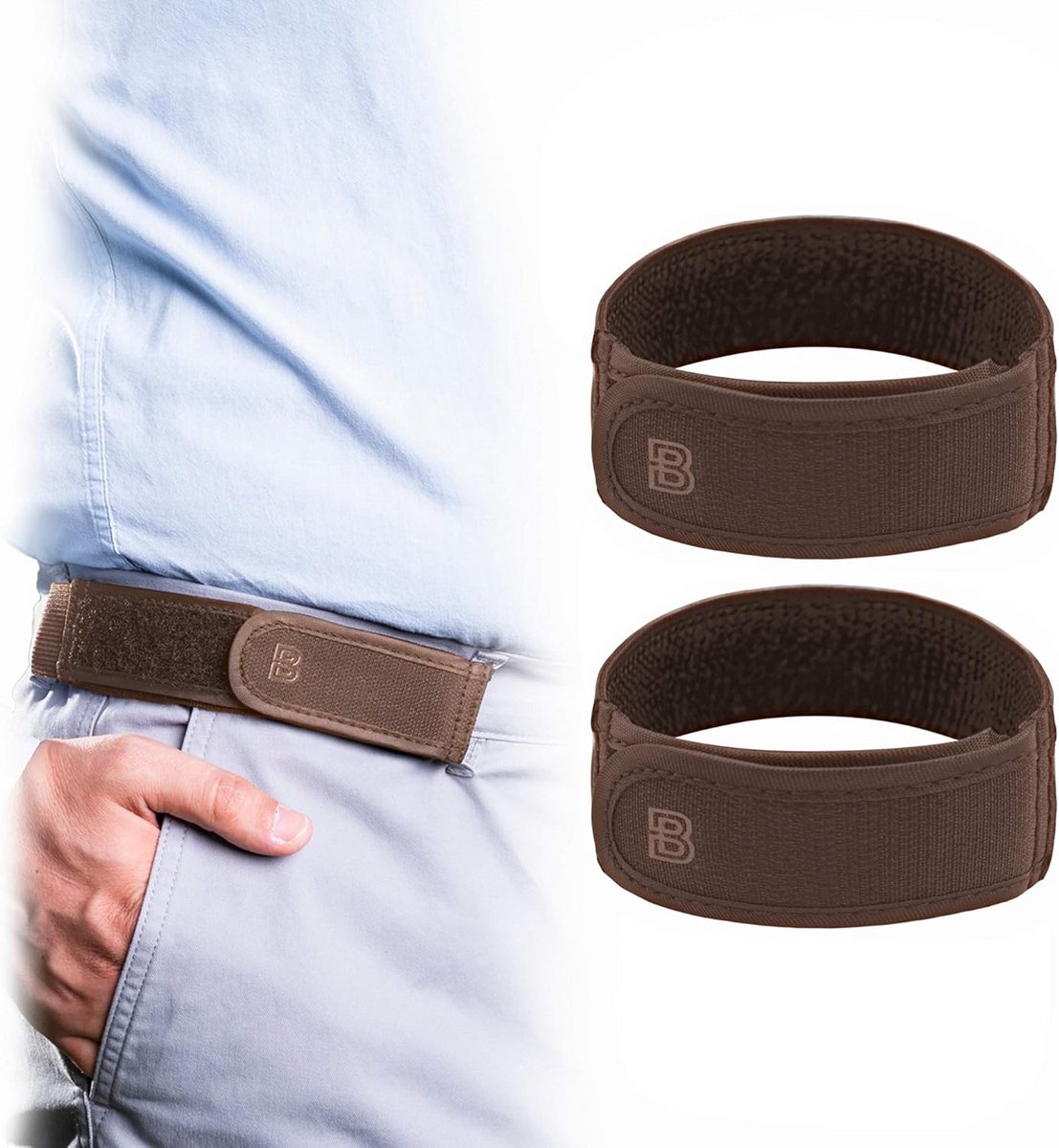 Elastische Herenriem zonder Gesp - Comfortabele en Onzichtbare Tailleband
