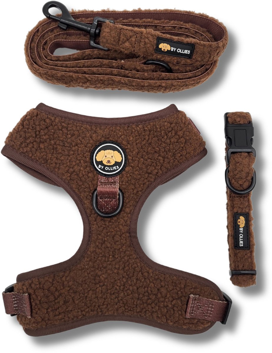 By Ollies Wandelset honden - Teddy Chocolate - Maat L - Wandelen