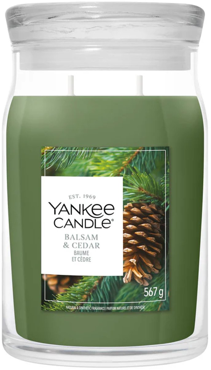 Yankee Candle - Balsam & Cedar Fireside Large Jar - tot 80 branduren