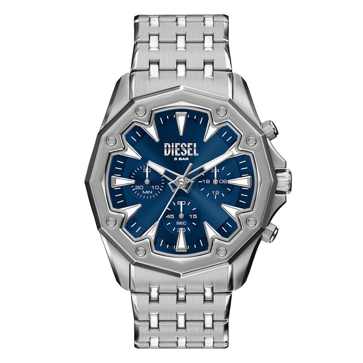 Diesel DZ4706 Mannen Horloge 46 mm - Zilverkleurig