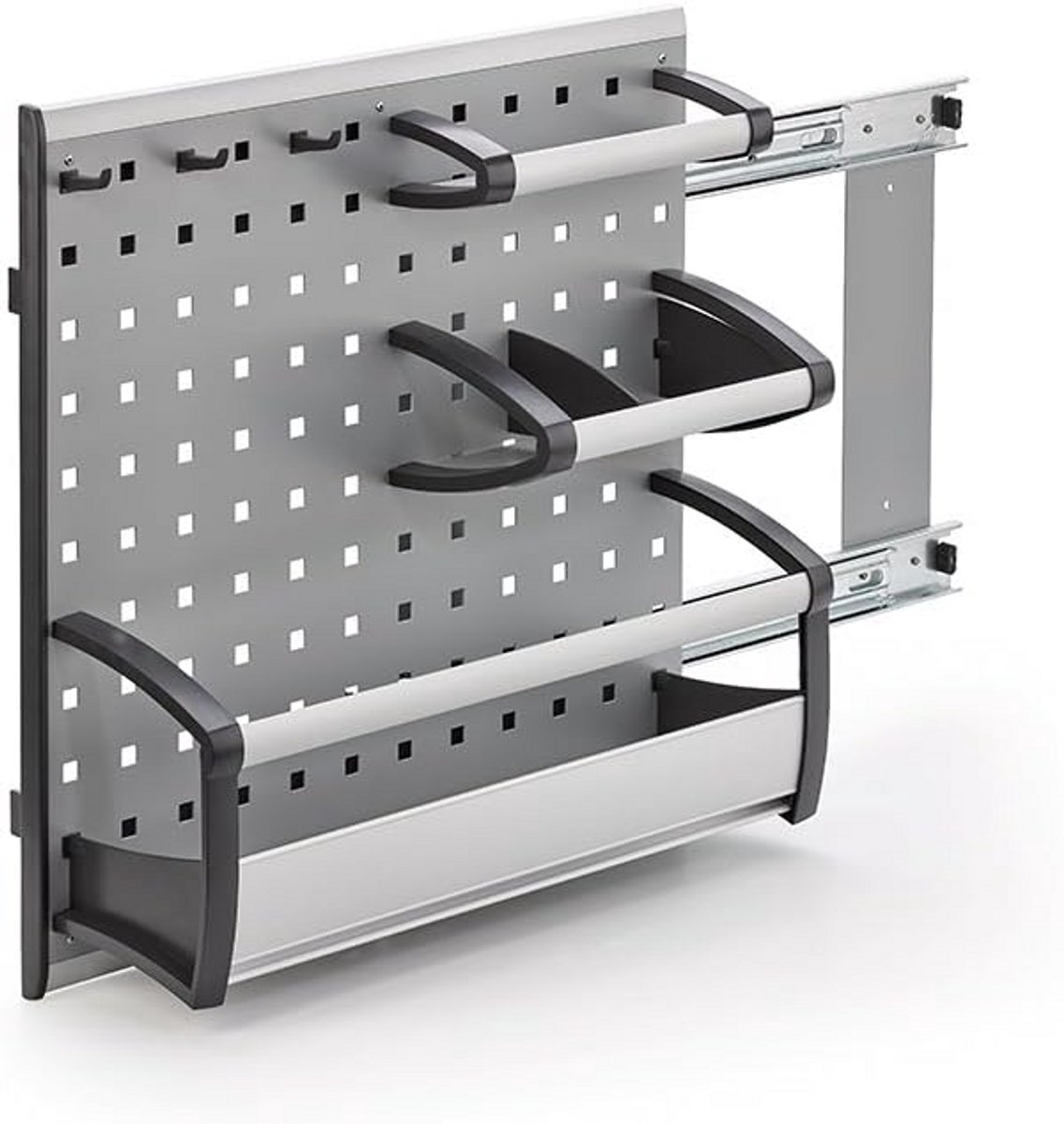 Uittrekbaar Opbergsysteem Kastlade Plank voor Smalle Kasten vanaf 20 cm