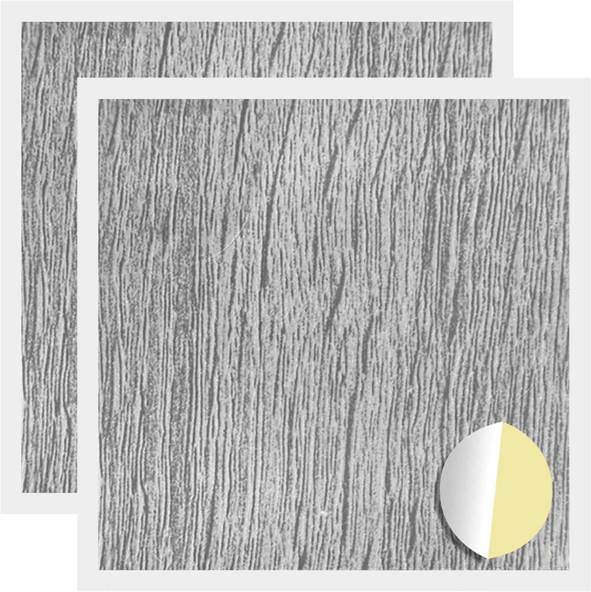 vidaXL - Zelfklevende - schroefcover - 2 - pcs - Grijs - Sonoma - Ø - 20 - x - 0,5 - mm