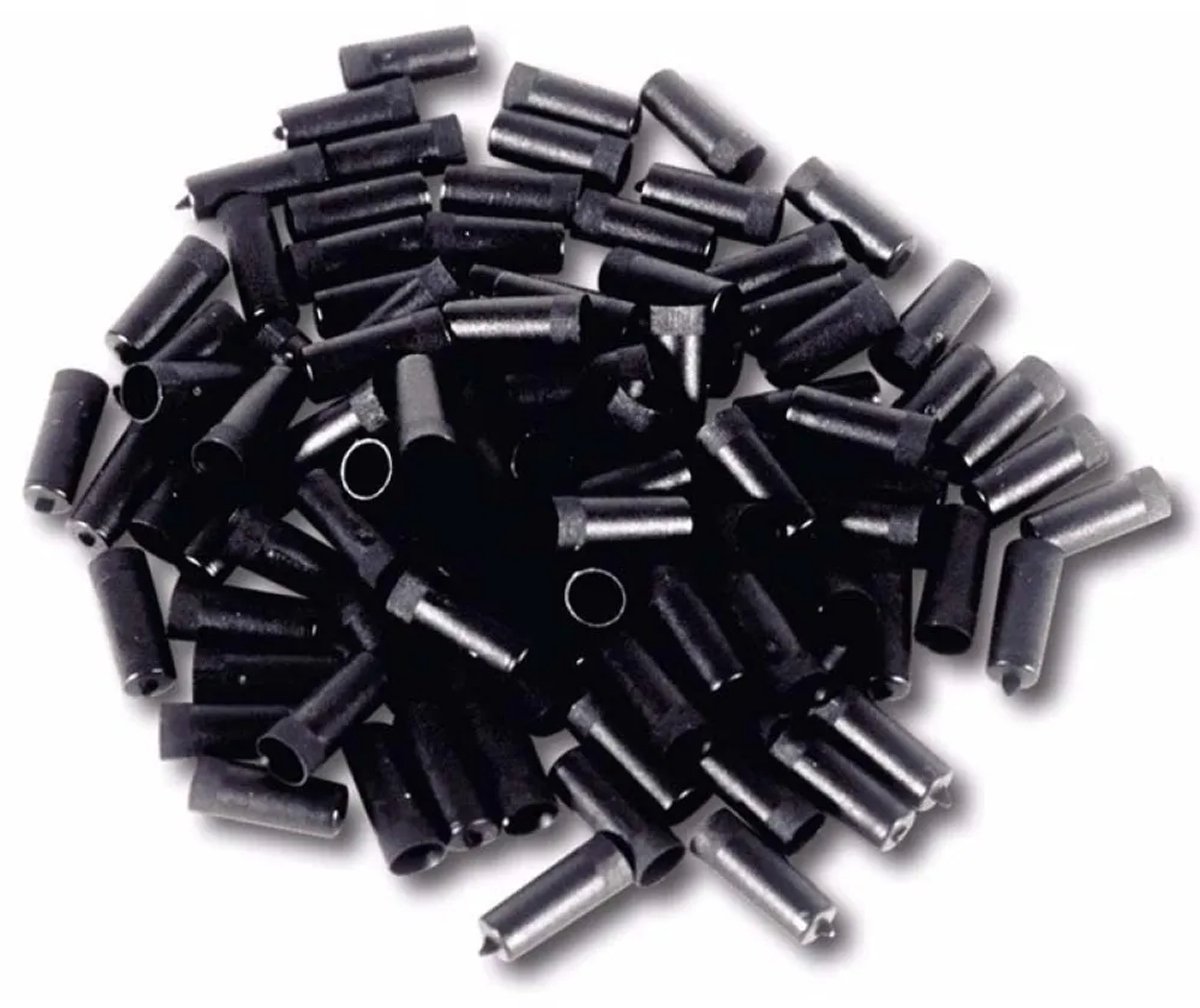 Transfil Versnellingskabeluiteinde Voor Fiets 100 Eenheden Zilver 4 mm