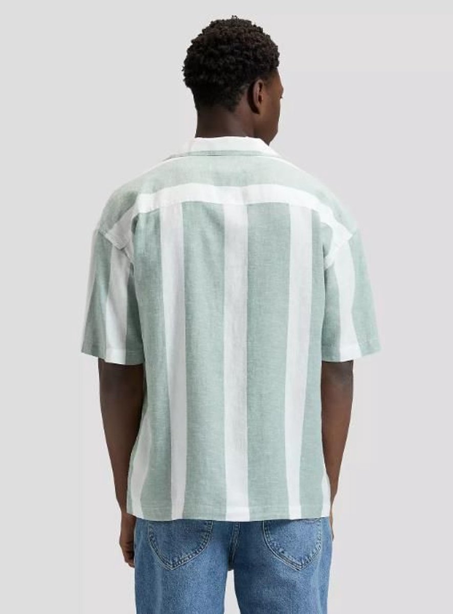 Lee Relax Resort Shirt Desert Sage Stripe Groen