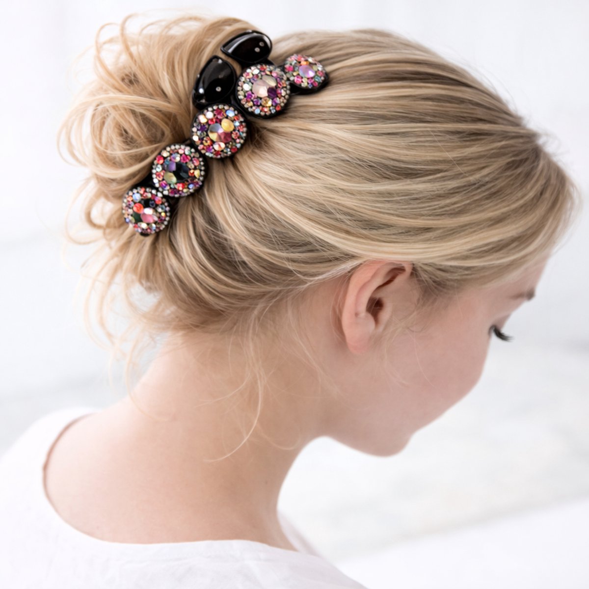 Haarklem - Haarspeld - Haargrijper - Haarsieraad - Haar accessoires - Haarklemmen Dames - Haarspelden - Dames - Multi Kleur - 10 cm - Uniek - Cadeau Tip