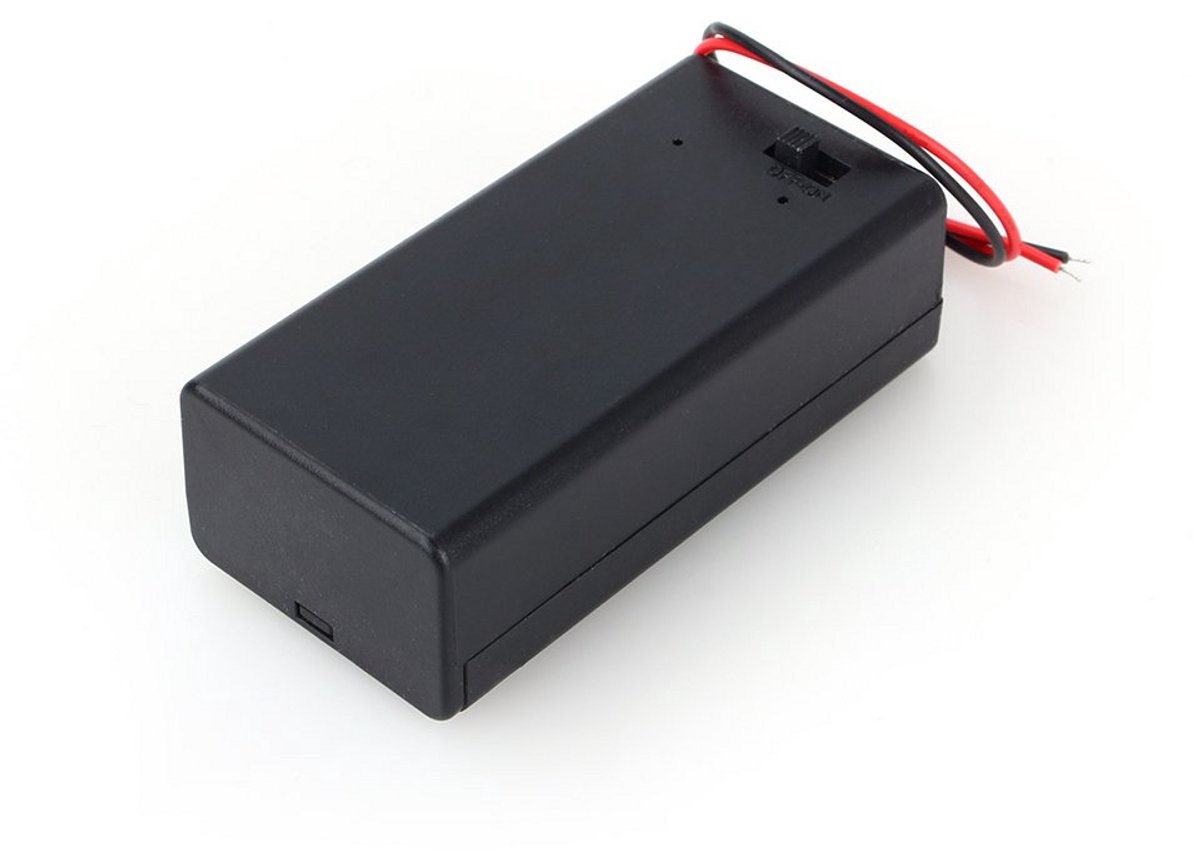9V Batterijhouder met Aan/Uit Schakelaar en Kabel Behuizing