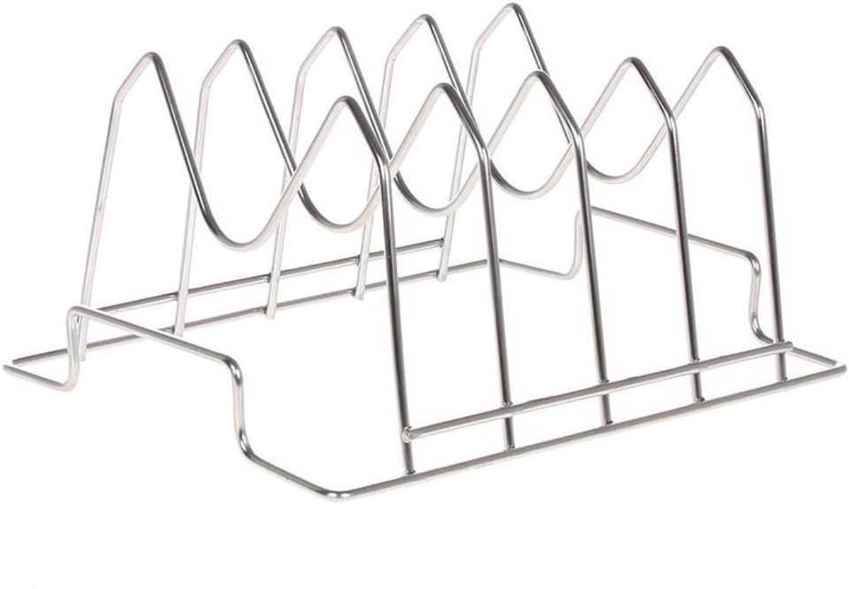 RVS Vlees- en Ribstandaard voor Grill en Oven - Gelijkmatig Garen