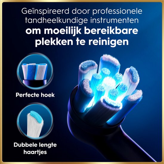 Oral-B iO 9N Elektrische Tandenborstel - Zwart - inclusief Oplaadreisetui en Opzetborstelhouder en extra Opzetborstel