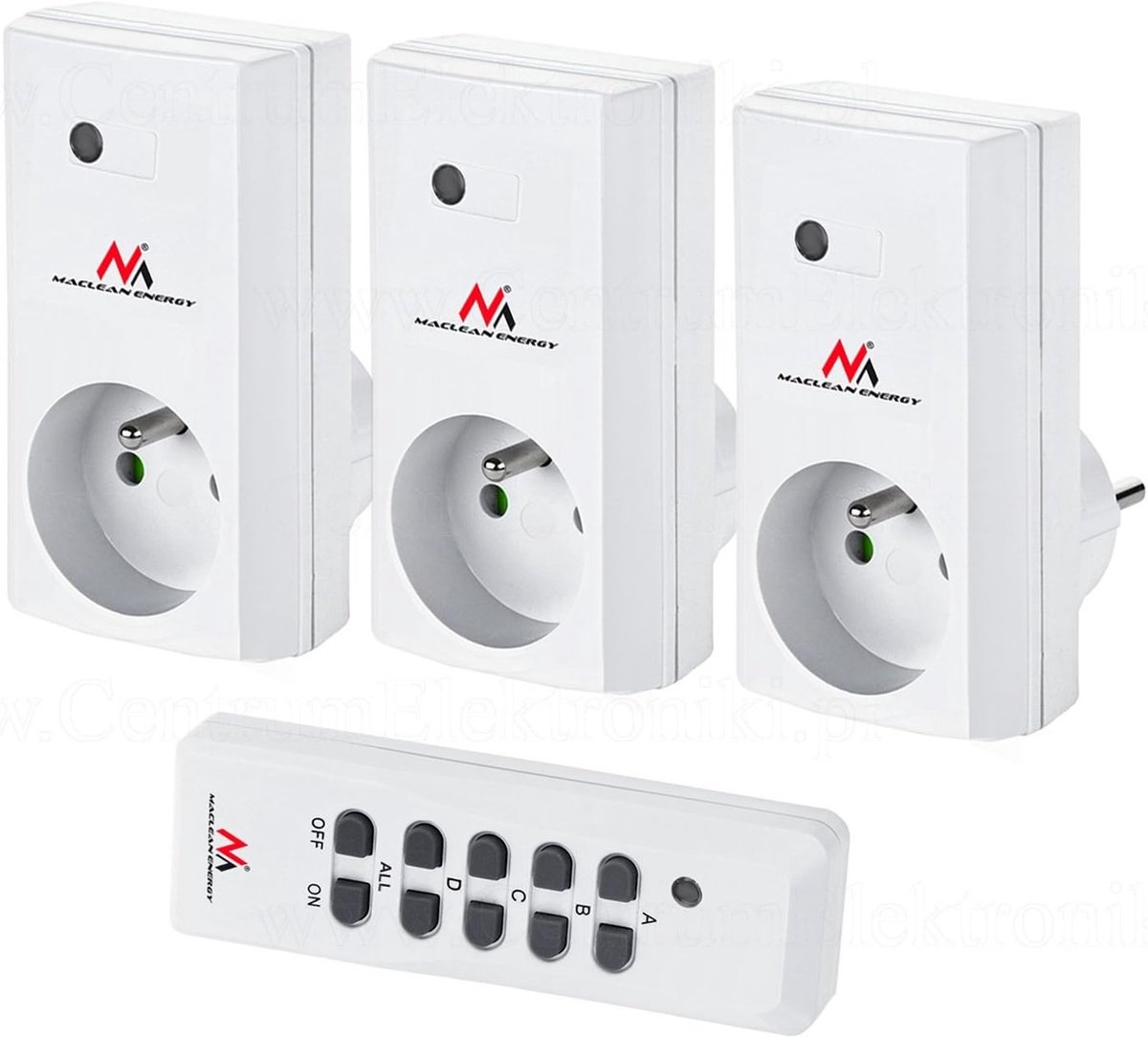 Draadloze Schakelaars Set met Afstandsbediening - 3x Stopcontacten Max 3600W