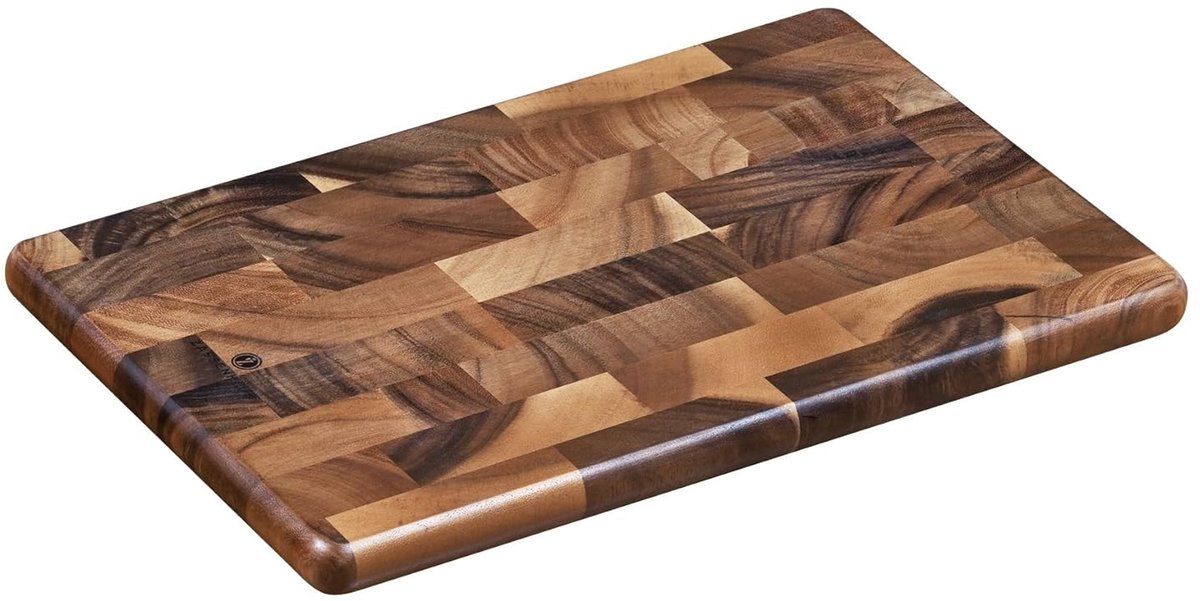 Stevige Houten Snijplank - Duurzaam Acacia & Rubber Hout Blok