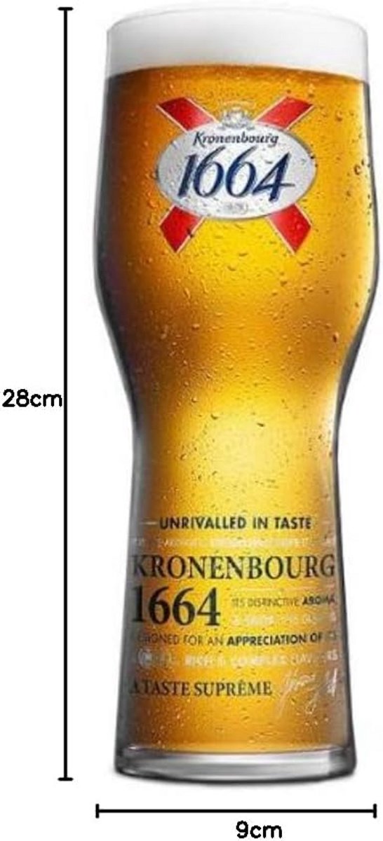 Stevige Bierglazen CE Gecertificeerd - Set van 4 Stuks