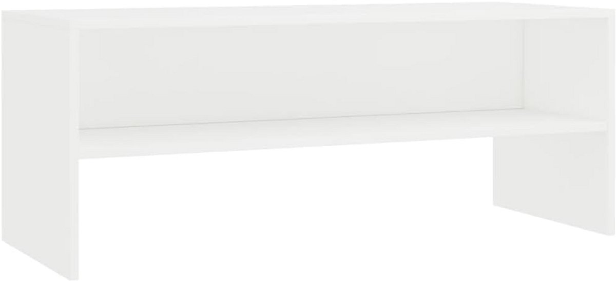TV Meubel Wit Kast voor Televisie, Hifi en Multimedia - 100x40x40 cm