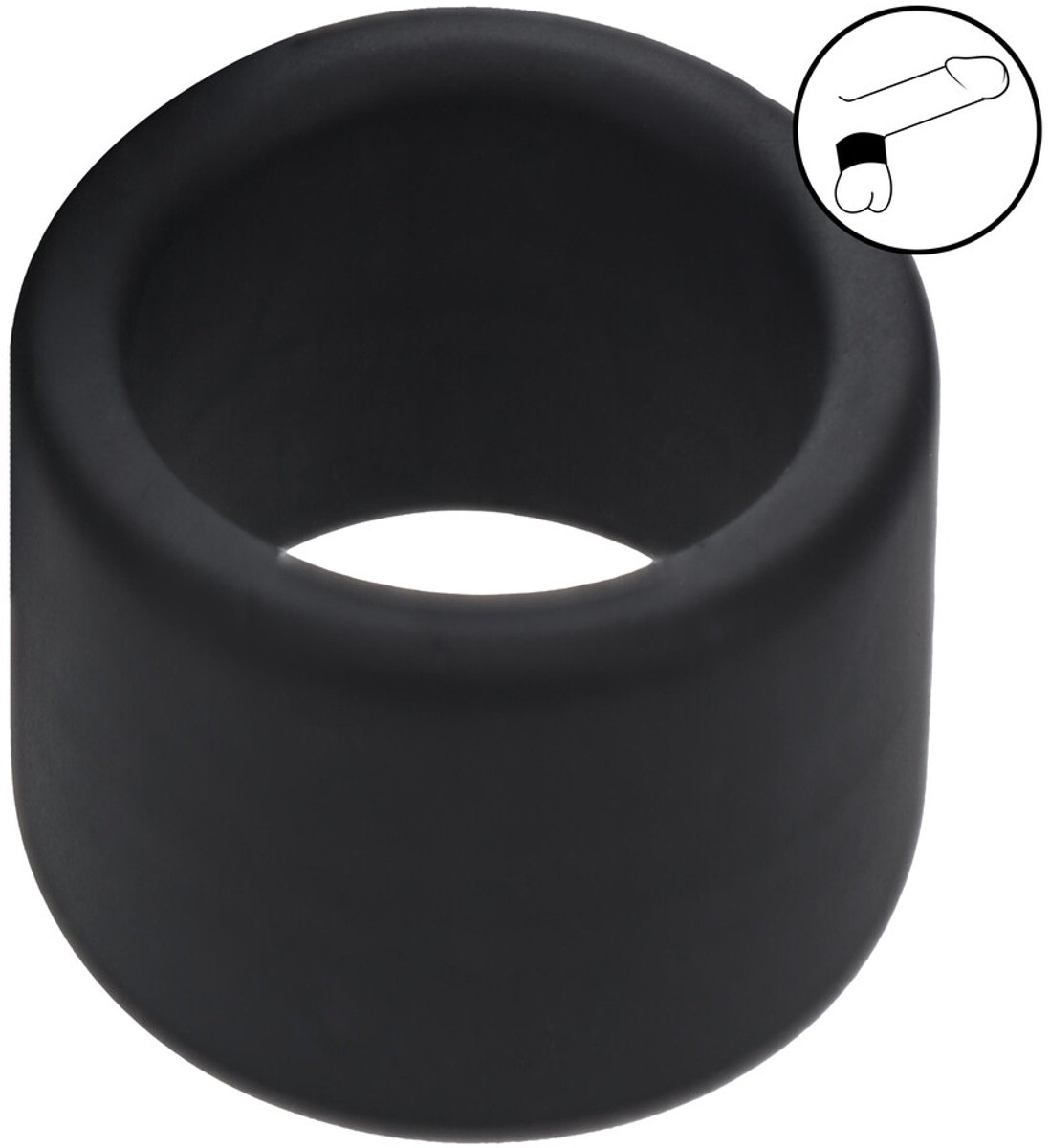 Liquid Silicone Ball Strap - L - 34mm - Black