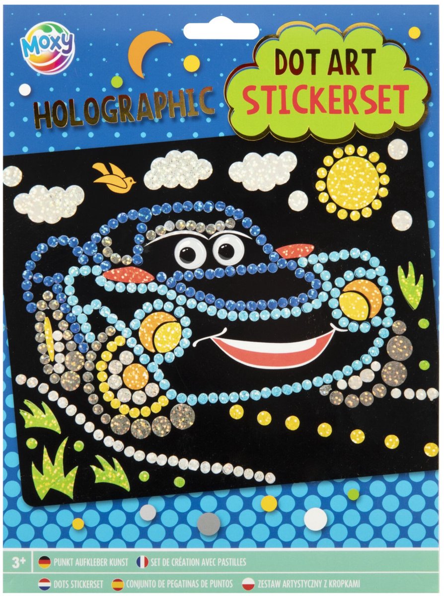 Sticker Set Holografic Dot 22 X 18 Cm 1 Stuk