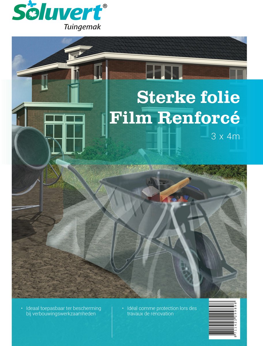 Beschermfolie 3x4m - Transparant - Klusbescherming