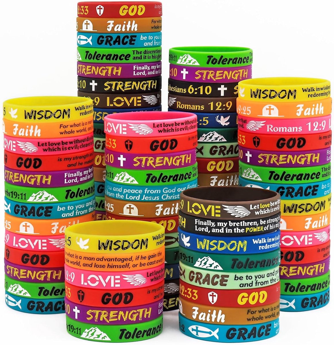 Inspirerende Bijbelvers Silicone Polsbandjes voor Mannen en Vrouwen