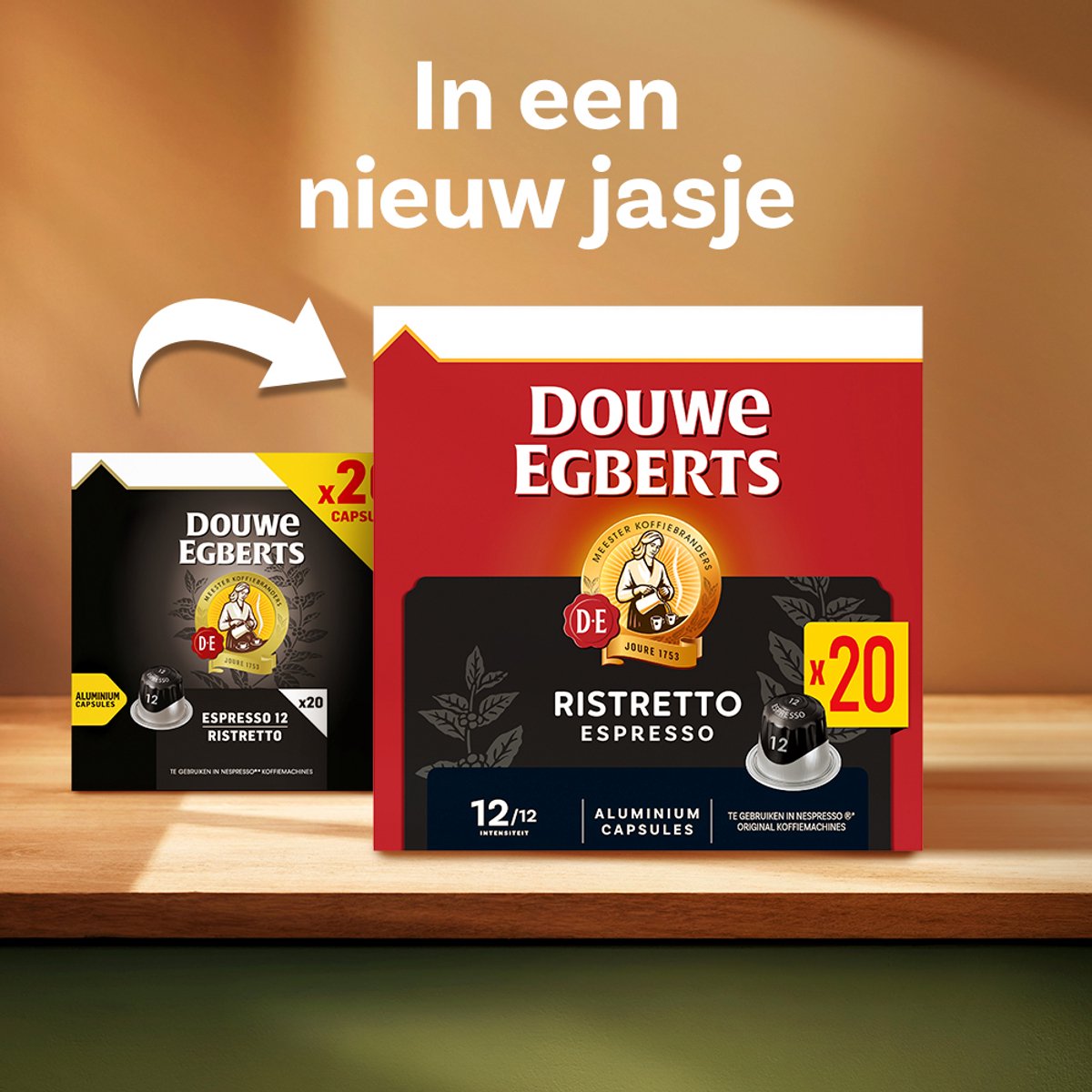 Espresso Ristretto - Intensiteit 12/12 - 10 x 20 capsules -