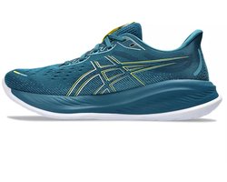 ASICS Gel-Cumulus 26 - Hardloopschoenen - Maat 41.5 - Evening Teal/Bright Yellow / Blauw Geel - Gel-Cumulus - Hardlopen - Heren Hardloopschoenen